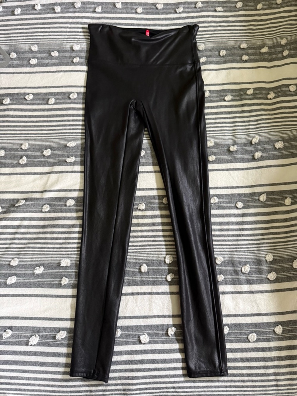Spanx Black Faux Leather Leggings